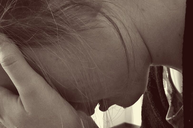 Mourning Tears Depression Desperate Woman Cry Sad