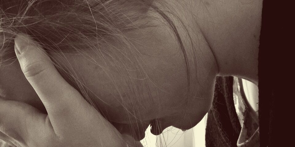 Mourning Tears Depression Desperate Woman Cry Sad